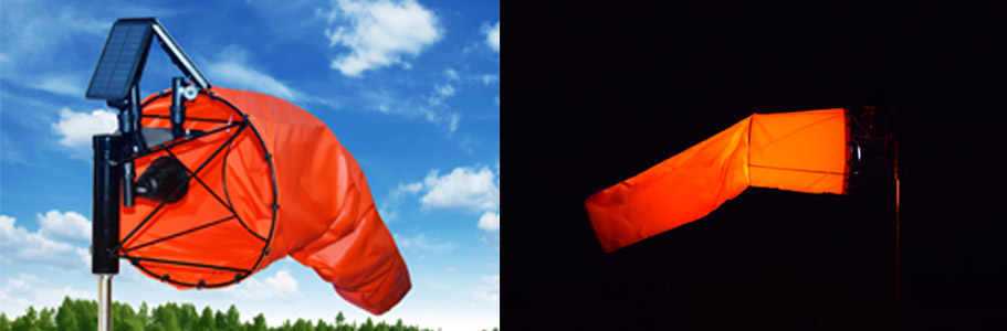 Anhydrous Ammonia Safety Solar Lighted Windsock